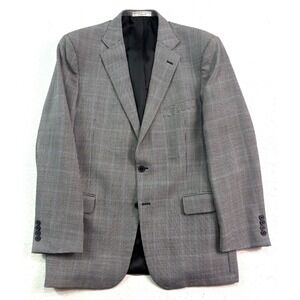 Hardwick 46L Black White Houndstooth Blazer Jacket Sport Suit CoatUSA 100% Wool